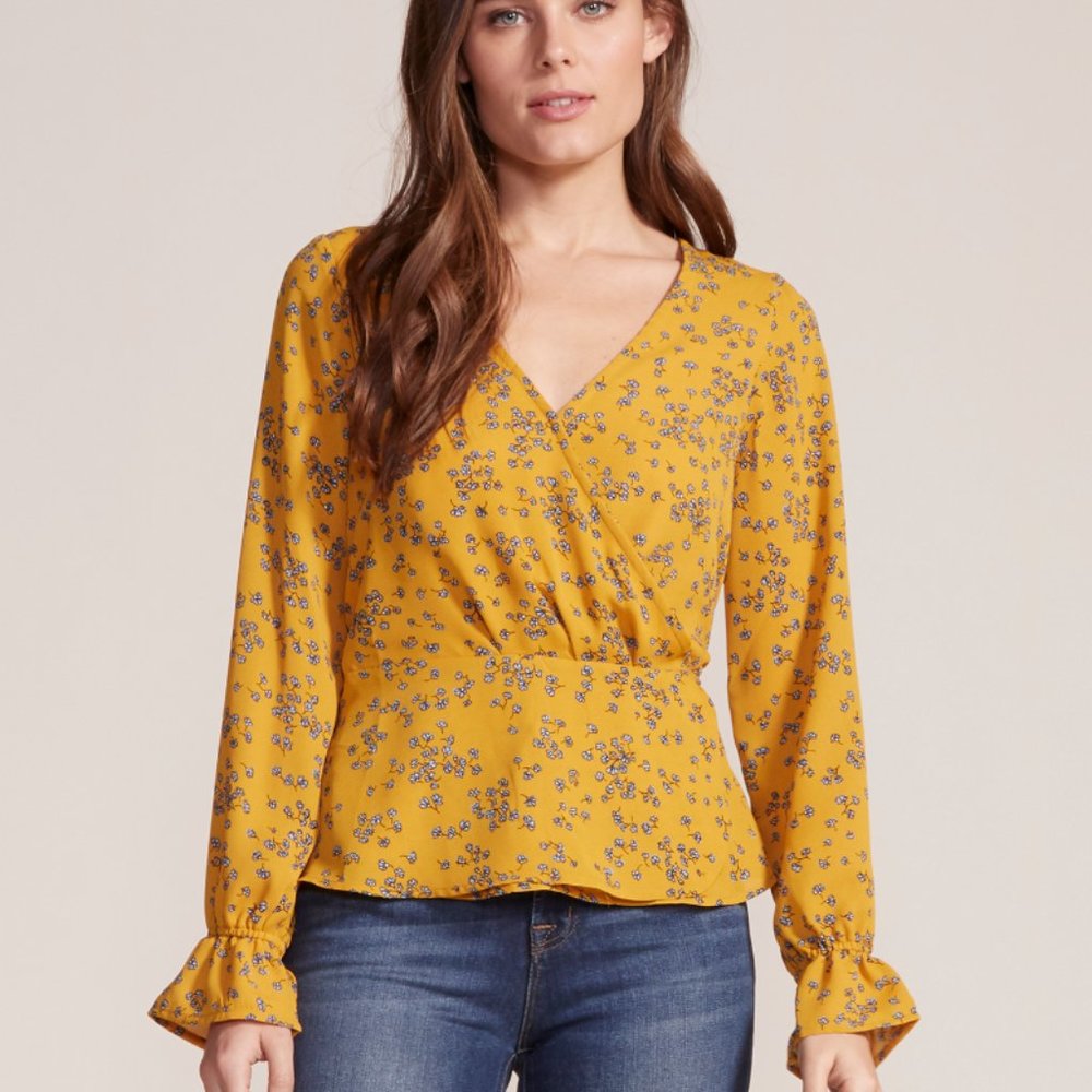 Cupcakes & Cashmere Joie top in Harvest Gold